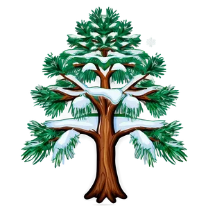 Winter Tree Illustration Png Inq PNG Image