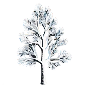 Winter White Tree Image Png Qxq2 PNG Image