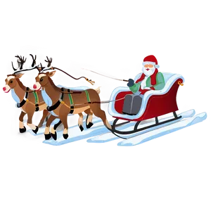 Winter Wonderland Sleigh Png Pgc6 PNG Image