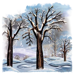 Winter Wonderland Snowfall Png Tjb81 PNG Image