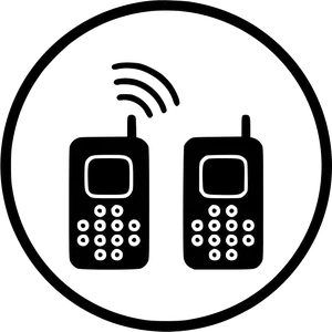 Wireless Communication Old Cellphones PNG Image