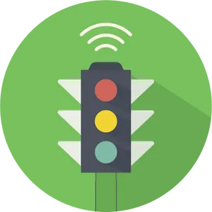 Wireless Controlled Traffic Light Illustration PNG Image