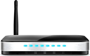 Wireless Router Side View PNG Image