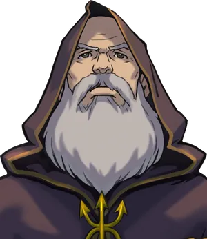 Wise Mage Portrait PNG Image