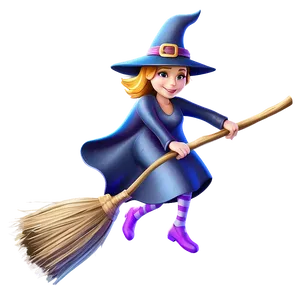 Witch Broom Flight Png Dbt PNG Image