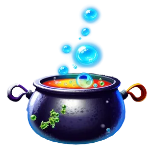 Witch Cauldron With Bubbles Png 63 PNG Image