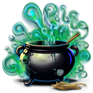 Witch Cauldron With Smoke Png Iqd20 PNG Image