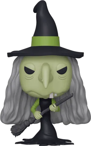 Witch Figure Nightmare Before Christmas PNG Image