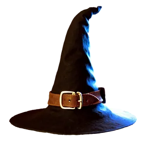 Witch Hat On Broomstick Png Rid PNG Image