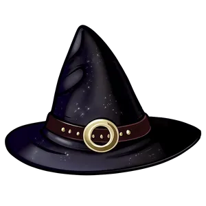 Witch Hat With Buckle Png 06292024 PNG Image