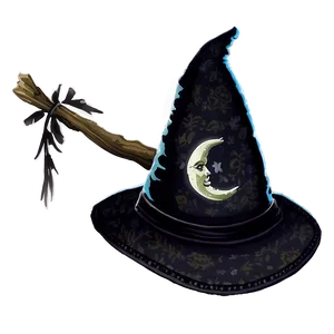 Witch Hat With Moon Png 38 PNG Image