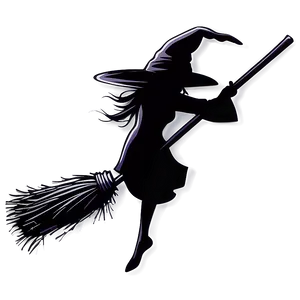 Witch's Broom Silhouette Png Ckc PNG Image