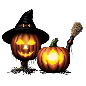 Witch-themed Halloween Decor Png 32 PNG Image