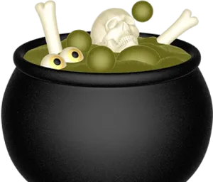 Witchs Brew Cauldron Clipart PNG Image