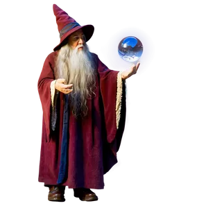 Wizard With Crystal Ball Png Vex PNG Image