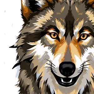 Wolf Face D PNG Image