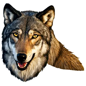 Wolf Head Illustration Png Pif93 PNG Image