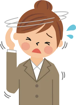 Woman Suffering From Headache PNG Image