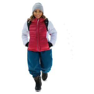 Woman Walking In Snow Png Yuy PNG Image