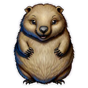 Wombat Cartoon Png Fhr28 PNG Image