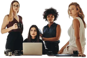 Women Entrepreneurs Teamwork PNG Image