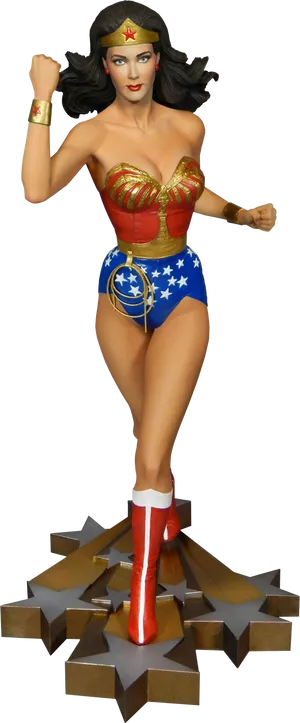 Wonder Woman Classic Pose PNG Image