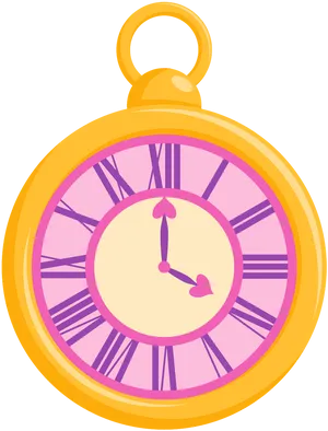 Wonderland Pocket Watch PNG Image