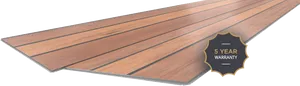 Wood Flooring Plank5 Year Warranty PNG Image