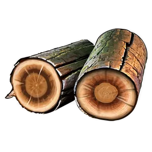 Wood Log Illustration Png 06292024 PNG Image