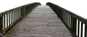 Wooden Bridge Over Dark Background PNG Image