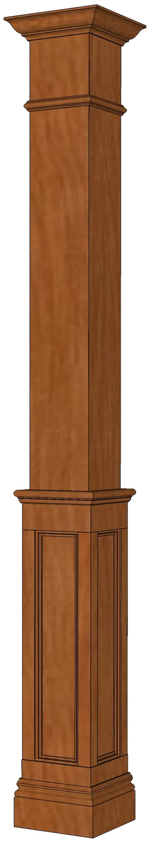 Wooden Column Illustration PNG Image