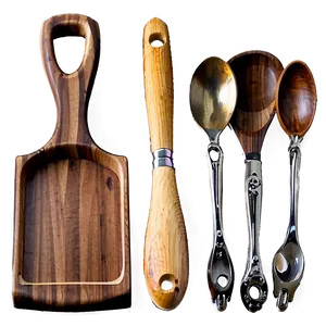 Wooden Cooking Utensils Png Ysk66 PNG Image