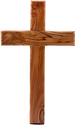 Wooden Cross Symbol Religious Artifact PNG Image