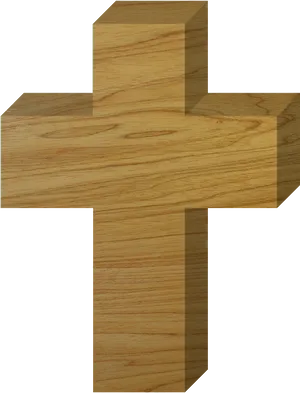 Wooden Cross Texture PNG Image