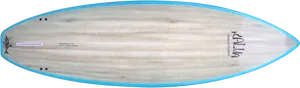 Wooden Design Surfboard PNG Image