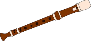 Wooden Flute Illustration.png PNG Image