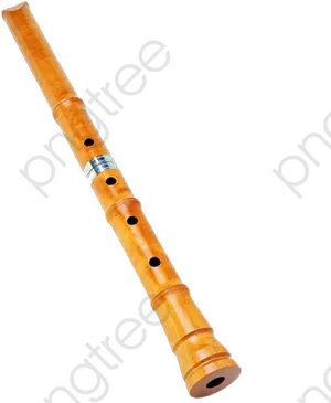 Wooden Flute Isolatedon Transparent Background PNG Image