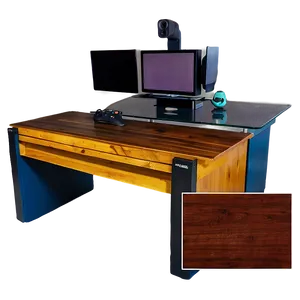 Wooden Gaming Desk Png Rid PNG Image