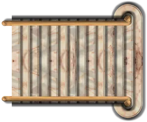 Wooden Ladder Top View PNG Image