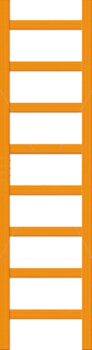 Wooden Ladder Vertical View PNG Image
