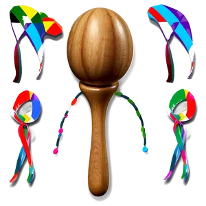 Wooden Maraca Picture Png Uti41 PNG Image