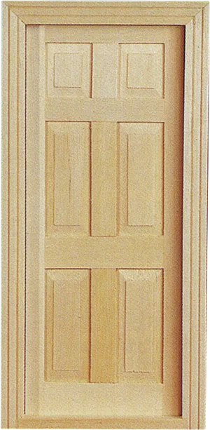 Wooden Panel Interior Door.jpg PNG Image