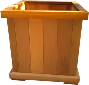 Wooden Planter Box Outdoor Garden PNG Image