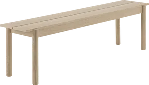 Wooden Simple Design Bench PNG Image