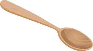 Wooden Spoon Illustration PNG Image