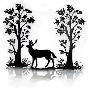 Woodland Shadow Graphic Png Drm PNG Image