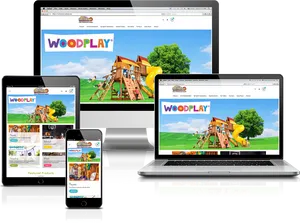 Woodplay Playset Responsive Website Design PNG