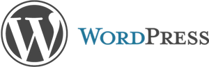 Word Press Logo Blue Background PNG Image