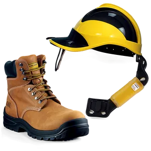 Work Boots And Safety Gear Png Tib PNG Image