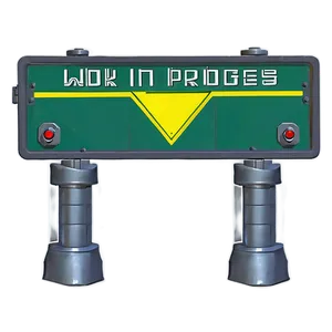 Work In Progress Roadblock Png Yeg31 PNG Image